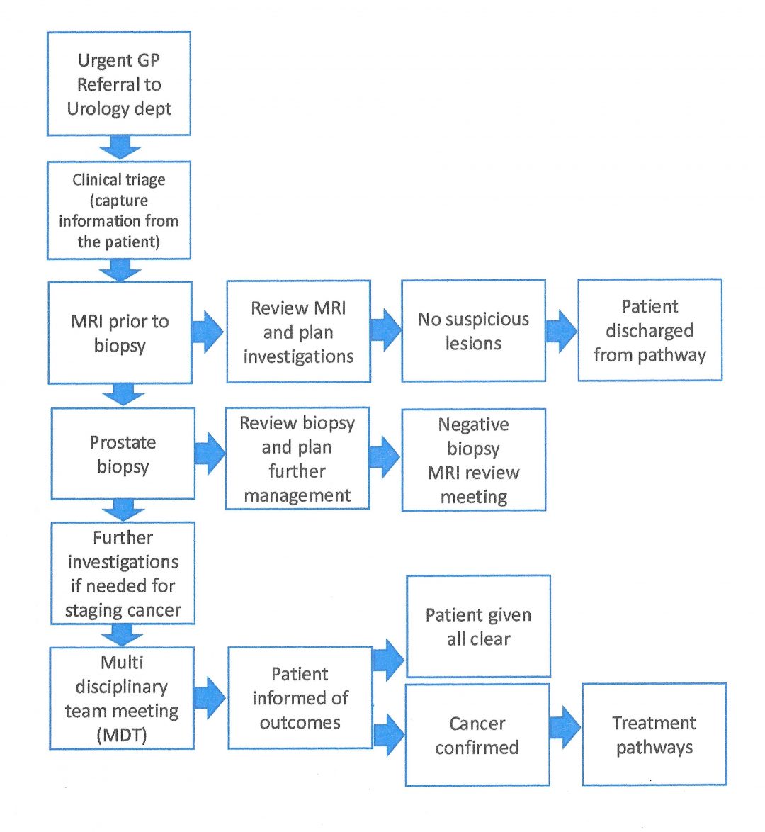 Overview Of The Diagnostic Pathway Prostate Matters